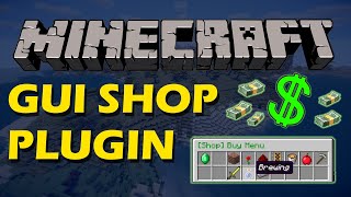 Buy and sell items in Minecraft with GUI Shop Plugin [upl. by Scarrow703]