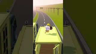 Insane Glitch on Gang Beasts Trucks [upl. by Atinnod358]