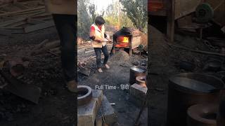 Handmade forged iron pot construction [upl. by Hidie]