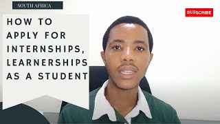 Applying for Internships Learnerships and Graduate programmes in South Africa [upl. by Sew]