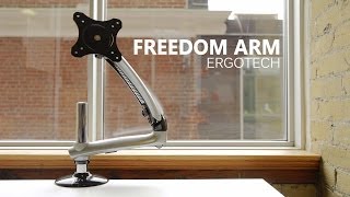 Best Monitor Arm Ergotech Freedom Monitor Arm Review [upl. by Ivzt]