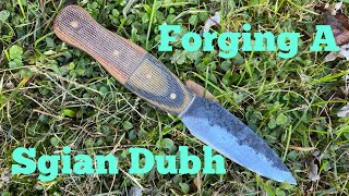 Hand Forging a Sgian Dubh Start to Finish [upl. by Firahs]