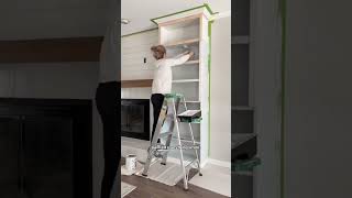 IKEA billy bookcase built ins diyhomeprojects diybuilds builtins [upl. by Yrelav]