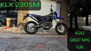 2023 Kawasaki KLX 230SM Ride and Commentary [upl. by Arleyne]