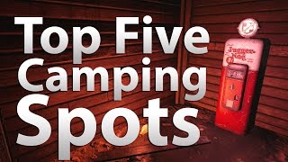 TOP 5 Camping Spots in Call of Duty Zombies  Black Ops 2 Zombies Black Ops amp World at War [upl. by Remmus]