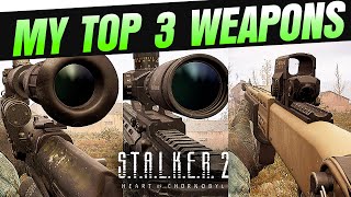 Stalker 2  TOP 3 WEAPONS Most Powerful and Fun  Which are your Top Guns [upl. by Goldie]