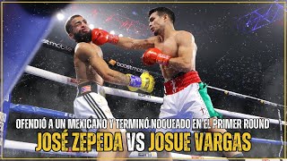 ¡Karma al Instante Ofendió a un Mexicano y Terminó Noqueado en el Primer Round 😤  Zepeda vs Vargas [upl. by Anuska]