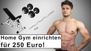 Home Gym für 250 Euro  Fitness Training zuhause  Kaufberatung [upl. by Pollie]