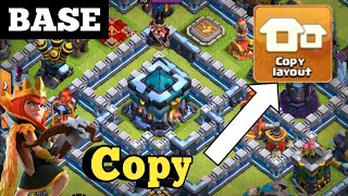 how to copy base in clash of clans  how to copy layout in clash of clans [upl. by Adele]