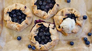 Blueberry Galette Vegan GlutenFree Recipe [upl. by Gayner]