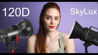 Aputure 120D vs Skylux  Best LED Light for Video [upl. by Teddy]