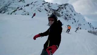 Chamonix Snow Boarding Christmas 2017 [upl. by Anelaf139]