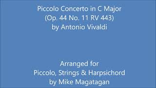 Piccolo Concerto Op 44 No 11 RV 443 for Piccolo Strings amp Harpsichord [upl. by Eelanej]