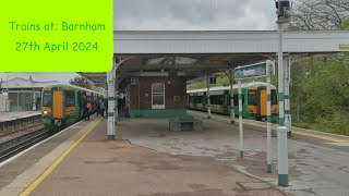 Trains at Barnham 27th April 2024 [upl. by Reisfield310]