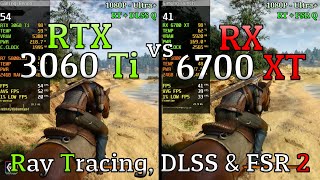 RX 6700 XT vs RTX 3060 Ti  Ray Tracing DLSS amp FSR 2 [upl. by Akemad]