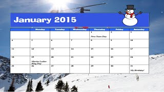 How to make a calendar in Microsoft Word [upl. by Adnaluoy]