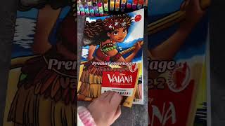 Premier coloriage dans le tome Vaiana 🌊 moana disney [upl. by Jens367]