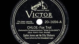 1945 HITS ARCHIVE Chloe  Spike Jones Red Ingle vocal [upl. by Auoh]