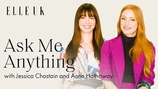 Anne Hathaway And Jessica Chastain On One Day’ And Their Love Of OldSchool Glamour  ELLE UK [upl. by Harrad]