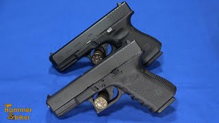 Head To Head Glock 25 vs Glock 19 380 vs 9mm [upl. by Thia678]