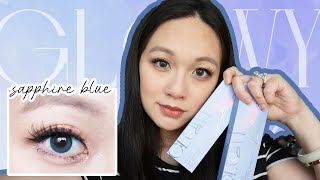 OLENS GLOWY SAPPHIRE BLUE  FULL Glowy Collection Review and Close Up [upl. by Cohdwell]