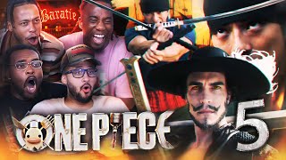 Mihawk vs Zoro was a MOVIE One Piece Netflix Live Action Ep 5 quotEat at Baratiequot REACTION [upl. by Keily692]