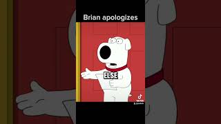 Family guy brian apologizes familyguy bestmoments funny random brian apology sad [upl. by Enicnarf747]