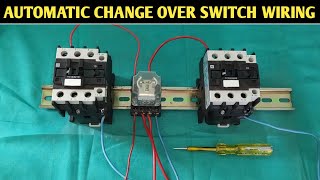 AUTOMATIC CHANGEOVER SWITCH WIRING CONNECTION [upl. by Rillis]