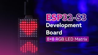 Rgb led matrix ESP32S3 esp32 board supports WiFi and bluetooth le [upl. by Sarson]