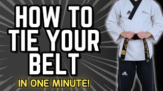 How to Tie a Taekwondo Belt [upl. by Dulsea]