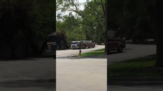 Lenexa KS FD Ladder 91 Responding 5915 [upl. by Burnaby]