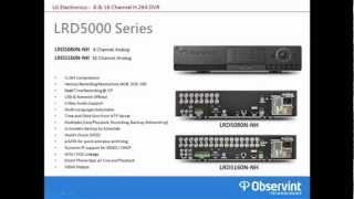 LG LRD5000 Series Security DVR Product Overview [upl. by Ned]