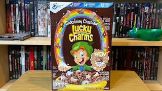 Tasting the NEW Chocolatey Chocolate Lucky Charms [upl. by Seed901]