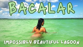 BACALAR  Our favorite LAGOON of all time  The most beautiful lake in MEXICO [upl. by Temhem]