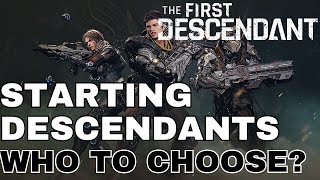 Which Of The Starting Descendants Should You Choose  The First Descendant [upl. by Akcirred]