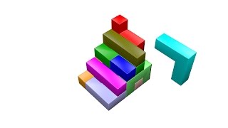 Pentomino 3D Figure Stairs [upl. by Dranyam]