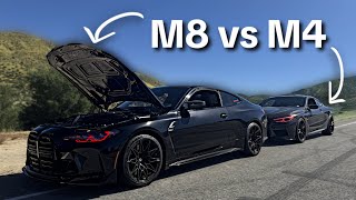 BMW M8  M4 Terrorizing Canyons Mexico Racing POV Drive [upl. by Lipps669]