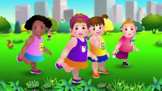 Head Shoulders Knees and Toes ChuChu TV  Rhymes Zone [upl. by Asseret]