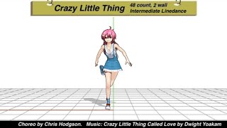 Crazy Little Thing count  482w Linedance [upl. by Bink]