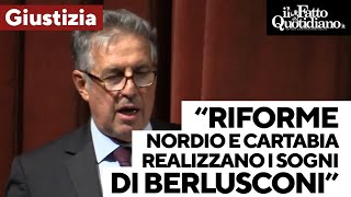 Di Matteo quotRiforme Cartabia e Nordio realizzano lintento di Berlusconi e i piani di Licio Gelliquot [upl. by Takashi]