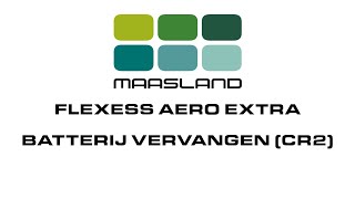 De batterij CR2 vervangen bij Maasland Flexess Aero Extra [upl. by Oswell159]