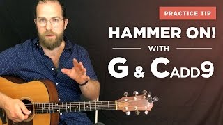 Hammeron practice w G and Cadd9 quotSouthside of Heavenquot by Ryan Bingham  guitar lesson [upl. by Drawdesemaj]