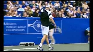 Roddick vs Hewitt  Highlights  ATP 500 Memphis 2009  Semifinal [upl. by Lachlan288]