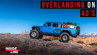 Jeep Gladiator Rubicon on 40s Overland Build  Inside Line [upl. by Llennahs306]