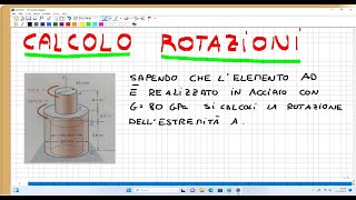 calcolo rotazione dato momento torcente [upl. by Viole]