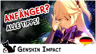 Anfängertipps  Genshin Impact Deutsch [upl. by Ecnerrot]