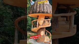 New project woods working Garden beautiful 🥰 home Ep97 viralvideo woodworking shorts video [upl. by Sebbie]