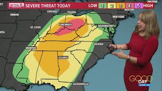 ALERT DAY issued for severe storms Tuesday afternoon [upl. by Feirahs]