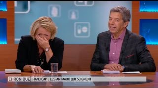 Fou rire général lors de la chronique de Philippe Croizon dans le Magazine de la santé [upl. by Aradnahc]