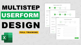 Multistep userform design in excel  Advanced excel [upl. by Calva]